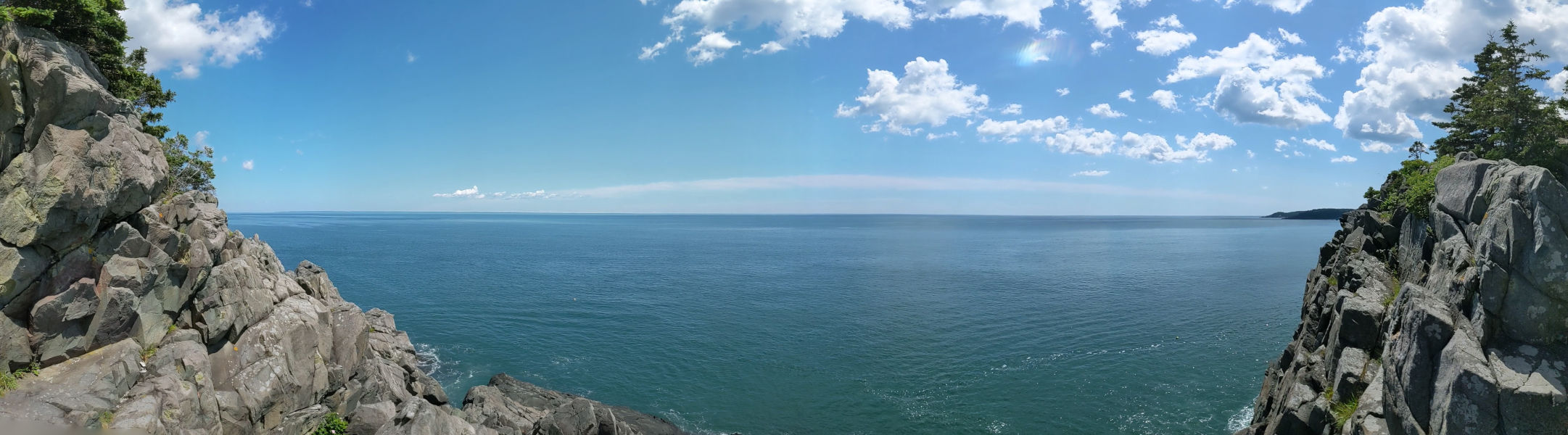 First panorama of some cliffs