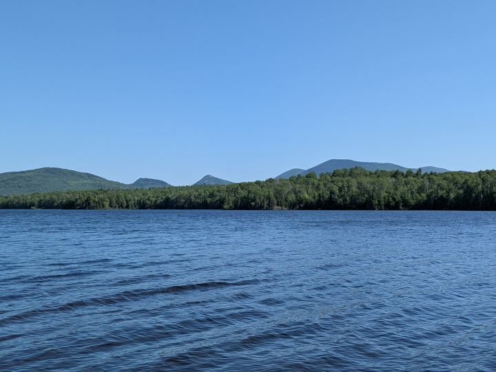 View of the lake from Pine Point Campsite