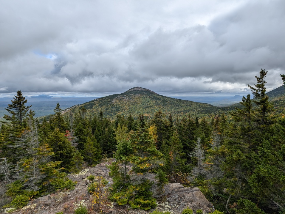 View from Barrell Ridge with mountains in foreground and background 7