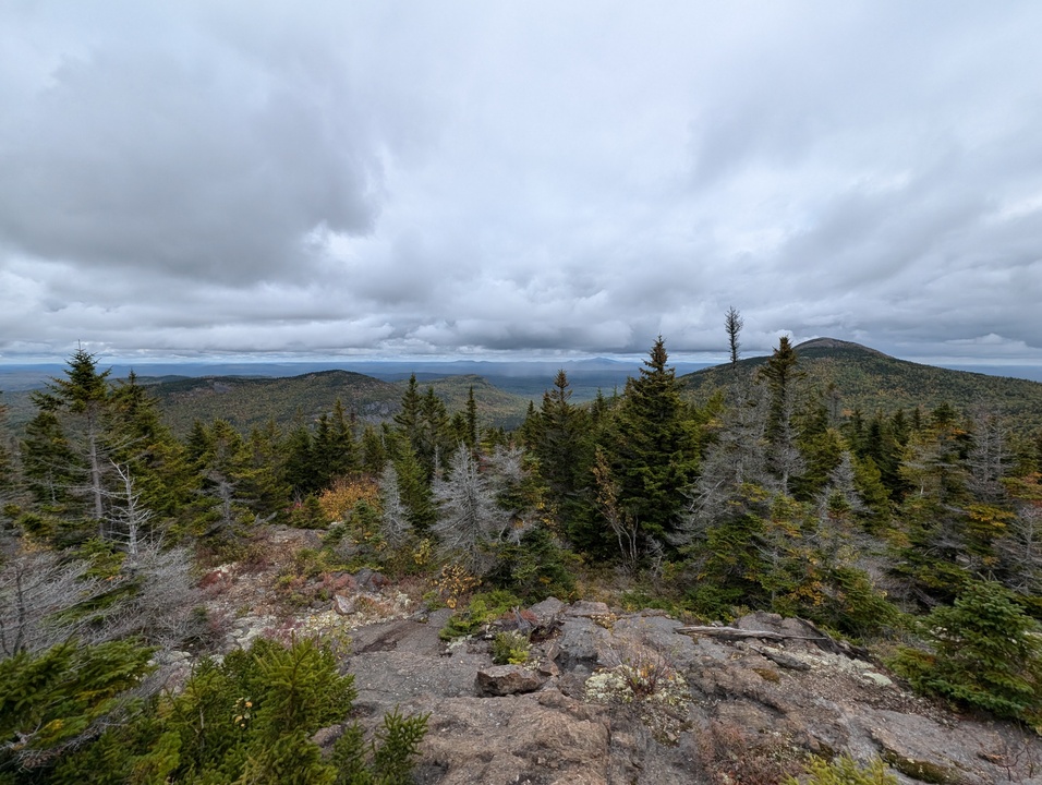 View from Barrell Ridge with mountains in foreground and background 11