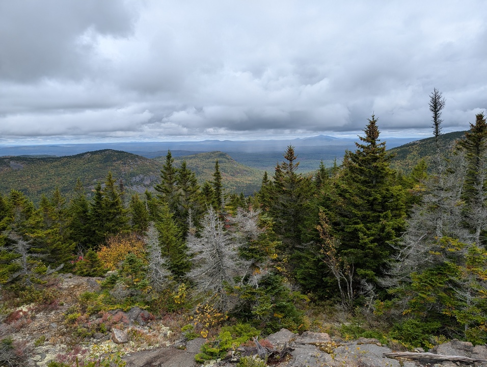 View from Barrell Ridge with mountains in foreground and background 12