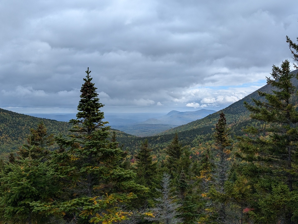 View from Barrell Ridge with mountains in foreground and background 14